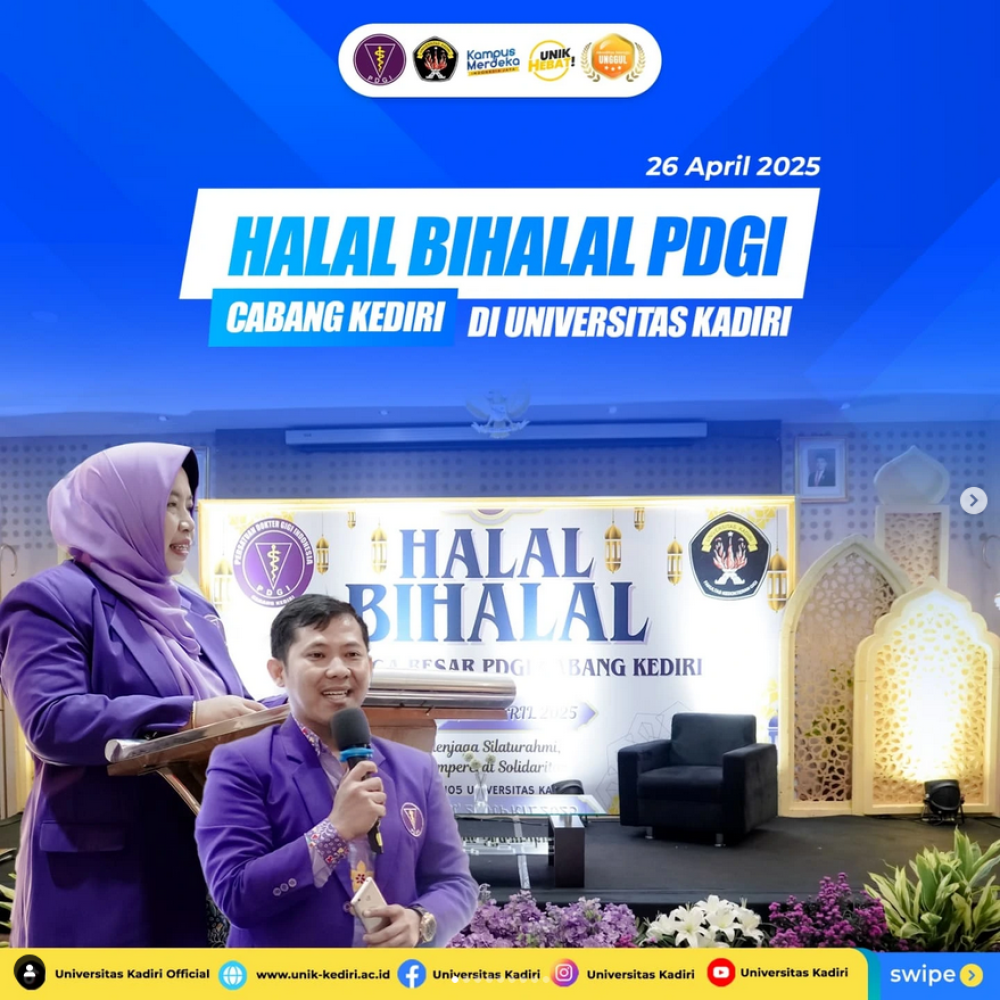 Halal Bihalal PDGI Cabang Kediri di Universitas Kadiri: Memperkuat Silaturahmi dan Solidaritas