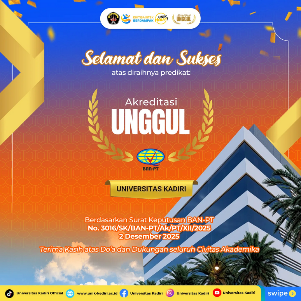 Universitas Kadiri Raih Predikat Akreditasi Unggul dari BAN-PT
