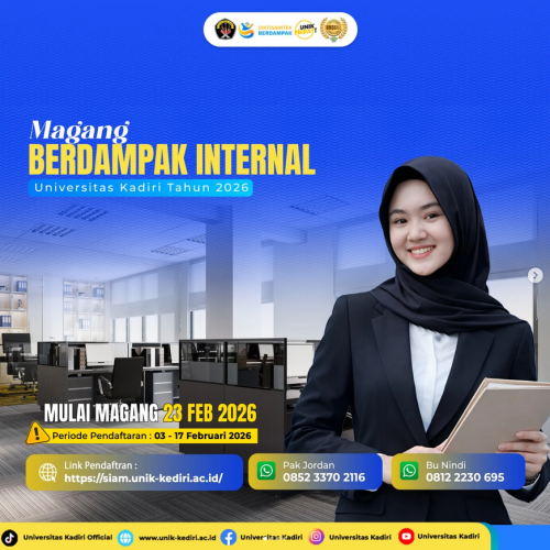 Magang Berdampak Internal Universitas Kadiri 2026 Resmi Dibuka: Saatnya Jadi Bagian dari Perubahan