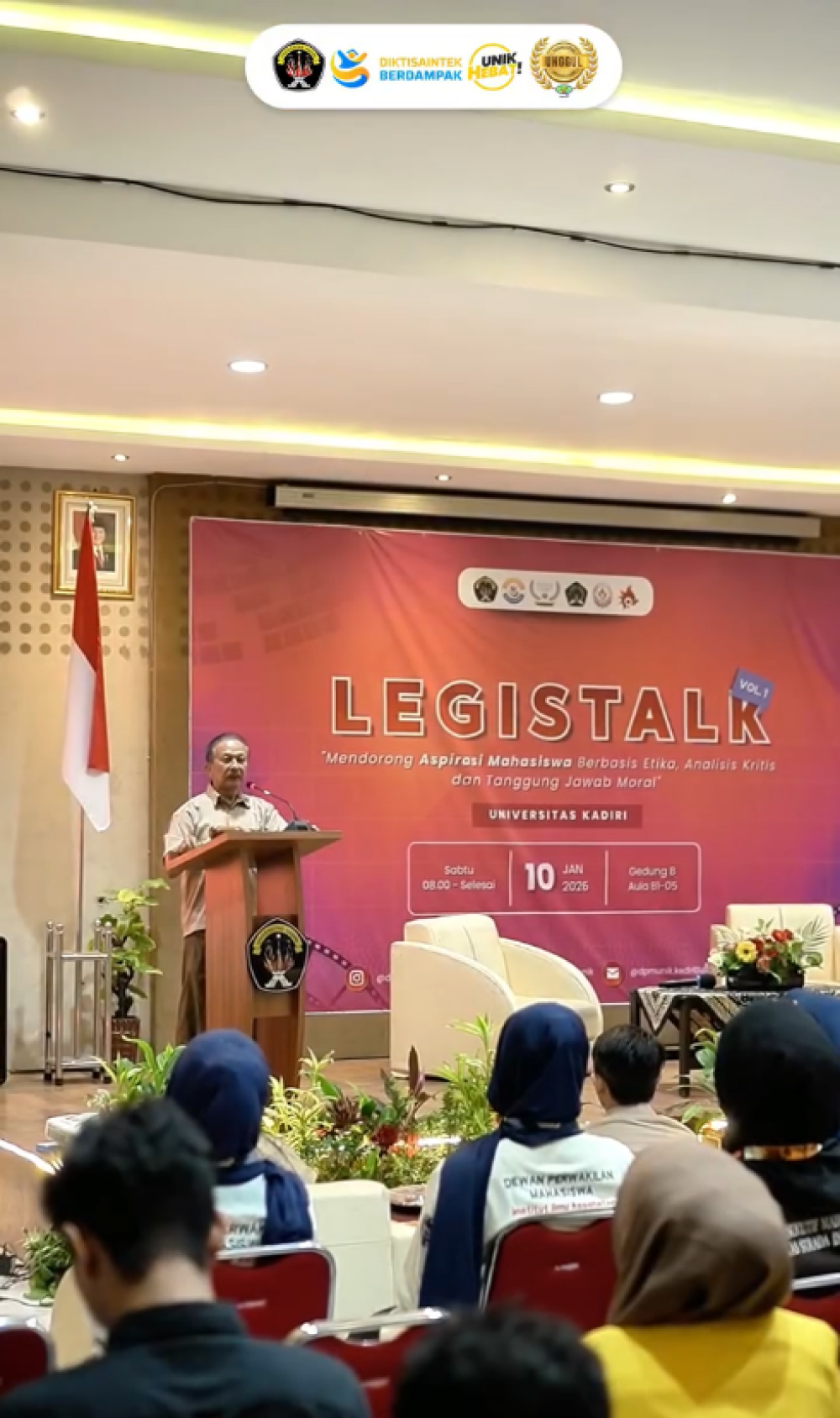 LEGISTALK Vol. 1: Menguatkan Budaya Aspirasi Mahasiswa Berlandaskan Etika dan Tanggung Jawab Moral