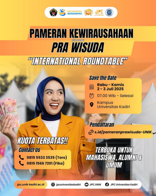 Pameran Kewirausahaan Pra-Wisuda Universitas Kadiri: Wujudkan Semangat Berwirausaha dalam Momentum Akademik