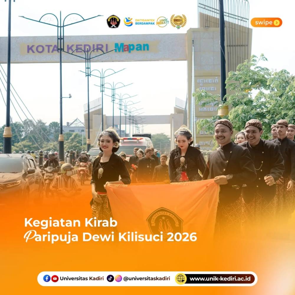 Universitas Kadiri Turut Memeriahkan Kirab Paripuja Dewi Kilisuci 2026
