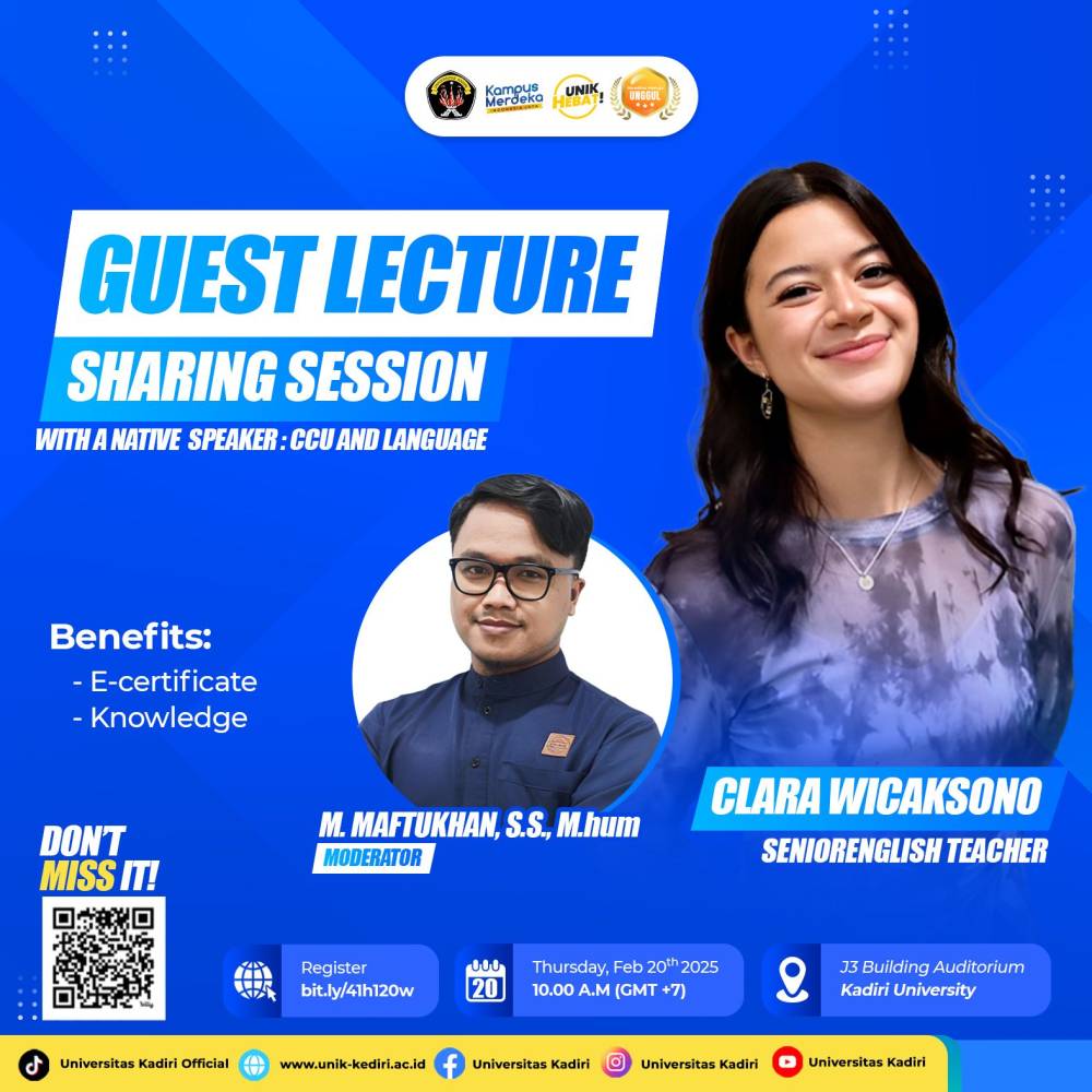 Kuliah Tamu Universitas Kadiri: Menggali Pemahaman CCU dan Bahasa bersama Native Speaker