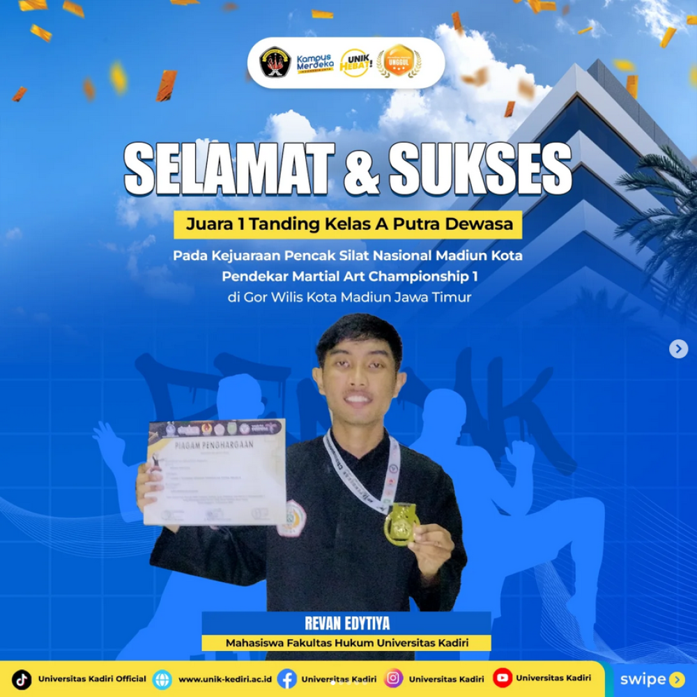 Prestasi Gemilang Mahasiswa Universitas Kadiri dalam Kejuaraan Pencak Silat Nasional Madiun Kota