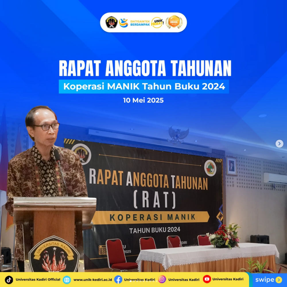 Koperasi MANIK Universitas Kadiri Gelar Rapat Anggota Tahunan Tahun Buku 2024